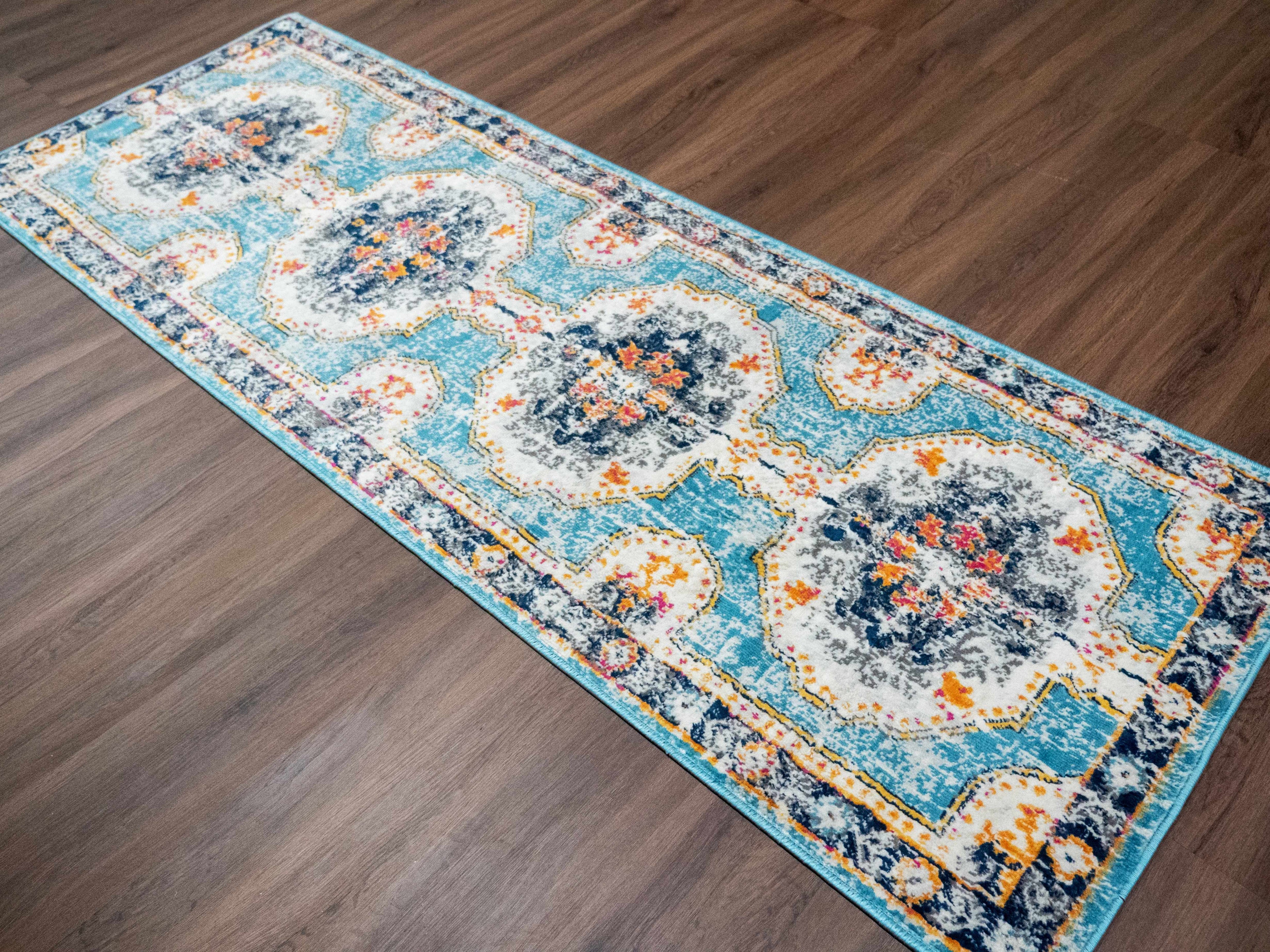 Tigried Turquoise 2308 Area Rug - Clearance
